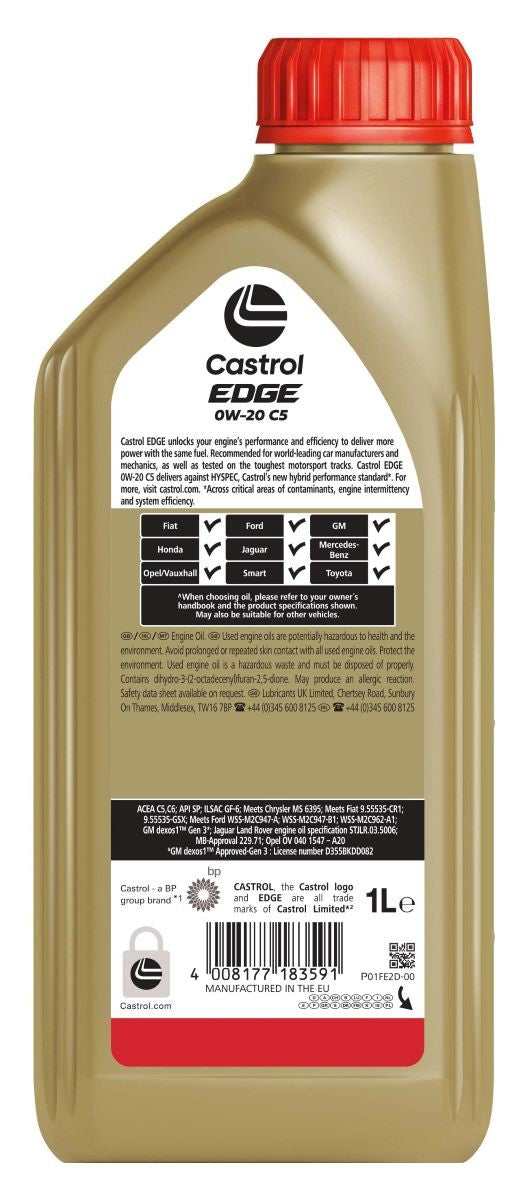 OLIO MOTORE CASTROL 0W20 C5