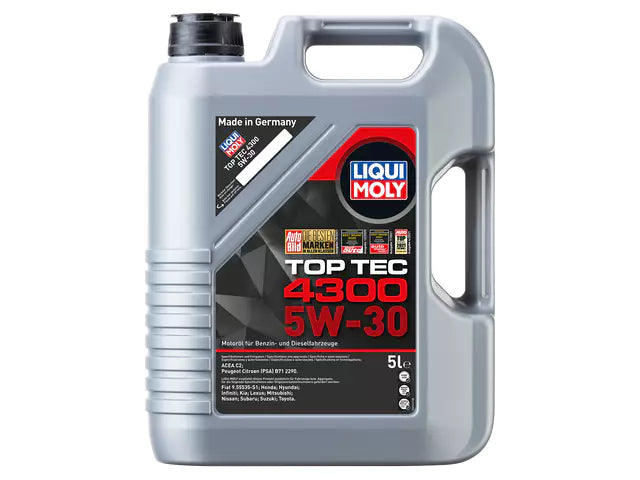 OLIO MOTORE LIQUI MOLY 5W30 4300 TOP TEC 5 LITRI