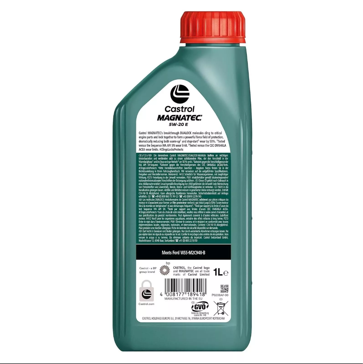 OLIO MOTORE CASTROL 5W20 E MAGNATEC