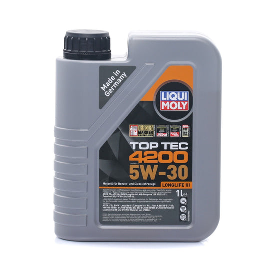 OLIO MOTORE LIQUI MOLY  TOP TEC 5W30 4200 LONGLIFE III