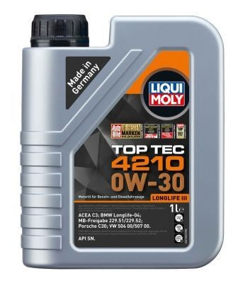 OLIO MOTORE LIQUI MOLY TOP TEC 4210 0W-30